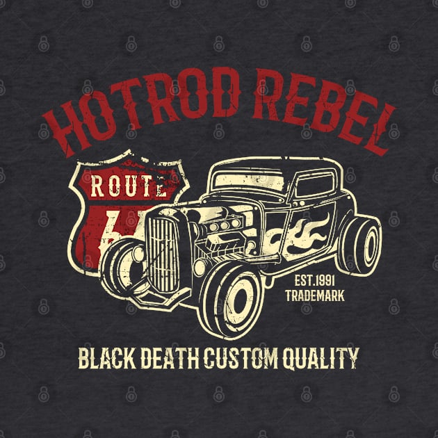 HotRod Rebel Car by EddieBalevo